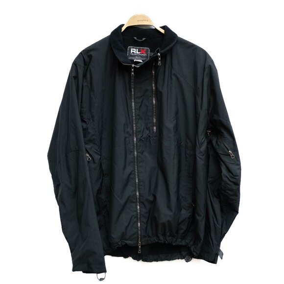 Other - RLX Ralph Lauren Mens XL Tech Performance Jacket Black Nylon Wool Cashmere Italy